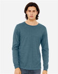 BELLA + CANVAS Heather CVC Long Sleeve Tee 3501CVC