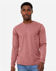 BELLA + CANVAS Heather CVC Long Sleeve Tee 3501CVC