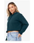 BELLA + CANVAS Women's Crop Fleece Hoodie Sweatshirt 7502