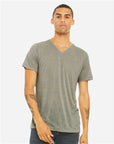 BELLA + CANVAS Unisex Textured Jersey V-Neck Tee 3655