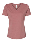 BELLA + CANVAS Women's Relaxed Heather CVC V-Neck Tee 6405CVC