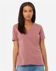 BELLA + CANVAS Women's Relaxed Heather CVC V-Neck Tee 6405CVC