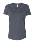 BELLA + CANVAS Women's Relaxed Heather CVC V-Neck Tee 6405CVC