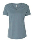 BELLA + CANVAS Women's Relaxed Heather CVC V-Neck Tee 6405CVC