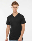 Tultex Men's Poly-Rich V-Neck T-Shirt 207