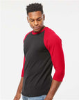 Tultex Unisex Fine Jersey Raglan T-Shirt 245