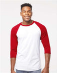 Tultex Unisex Fine Jersey Raglan T-Shirt 245