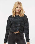 Independent Trading Co. Women's Lightweight Crop Crewneck Sweatshirt AFX24CRP