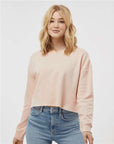 Independent Trading Co. Women's Lightweight Crop Crewneck Sweatshirt AFX24CRP