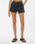 Independent Trading Co. Women’s Lightweight California Wave Wash Fleece Shorts PRM20SRT