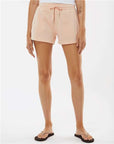Independent Trading Co. Women’s Lightweight California Wave Wash Fleece Shorts PRM20SRT