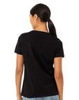 BELLA + CANVAS Women's Relaxed Heather CVC V-Neck Tee 6405CVC