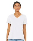 BELLA + CANVAS Women's Relaxed Heather CVC V-Neck Tee 6405CVC