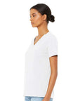 BELLA + CANVAS Women's Relaxed Heather CVC V-Neck Tee 6405CVC