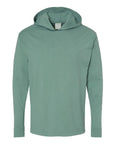 ComfortWash by Hanes Unisex Garment-Dyed Jersey Hooded Long Sleeve T-Shirt GDH280
