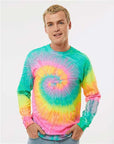 Colortone Unisex Tie-Dyed Long Sleeve T-Shirt 2000