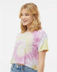 Colortone Women's Tie-Dyed Crop T-Shirt 1050