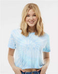 Colortone Women's Tie-Dyed Crop T-Shirt 1050