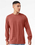 BELLA + CANVAS Heather CVC Long Sleeve Tee 3501CVC