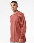 BELLA + CANVAS Heather CVC Long Sleeve Tee 3501CVC