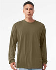 BELLA + CANVAS Heather CVC Long Sleeve Tee 3501CVC