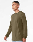 BELLA + CANVAS Heather CVC Long Sleeve Tee 3501CVC