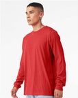 BELLA + CANVAS Heather CVC Long Sleeve Tee 3501CVC