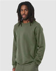 BELLA + CANVAS Unisex Sponge Fleece Raglan Crewneck Sweatshirt 3901
