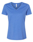 BELLA + CANVAS Women's Relaxed Heather CVC V-Neck Tee 6405CVC