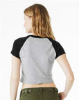 BELLA + CANVAS Women's Micro Rib Raglan Baby Tee 1201