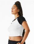 BELLA + CANVAS Women's Micro Rib Raglan Baby Tee 1201