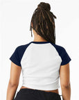 BELLA + CANVAS Women's Micro Rib Raglan Baby Tee 1201