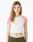 BELLA + CANVAS Women's Micro Rib Raglan Baby Tee 1201