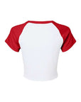 BELLA + CANVAS Women's Micro Rib Raglan Baby Tee 1201