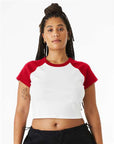 BELLA + CANVAS Women's Micro Rib Raglan Baby Tee 1201