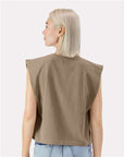 American Apparel Women's Garment-Dyed Heavyweight Muscle Tee 307GD