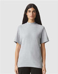 American Apparel Unisex Pique Mock Neck Tee 1PQ