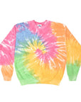 Colortone Unisex Tie-Dyed Fleece Crewneck Sweatshirt 8100