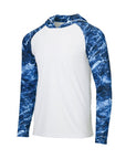 Paragon Men's Biloxi Performance Colorblocked Hooded Long Sleeve T-Shirt 241