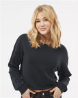 Independent Trading Co. Women's Lightweight Crop Crewneck Sweatshirt AFX24CRP