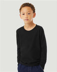 BELLA + CANVAS Youth Heather CVC Long Sleeve Tee 3501YCVC