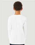 BELLA + CANVAS Youth Heather CVC Long Sleeve Tee 3501YCVC