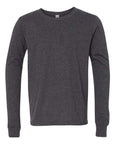 BELLA + CANVAS Youth Heather CVC Long Sleeve Tee 3501YCVC