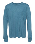 BELLA + CANVAS Youth Heather CVC Long Sleeve Tee 3501YCVC