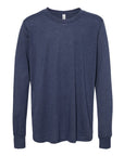 BELLA + CANVAS Youth Heather CVC Long Sleeve Tee 3501YCVC