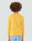 BELLA + CANVAS Youth Heather CVC Long Sleeve Tee 3501YCVC