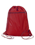 Q-Tees Polyester Drawstring Backpack Q135200