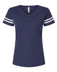 LAT Women's Football V-Neck Fine Jersey Tee 3537
