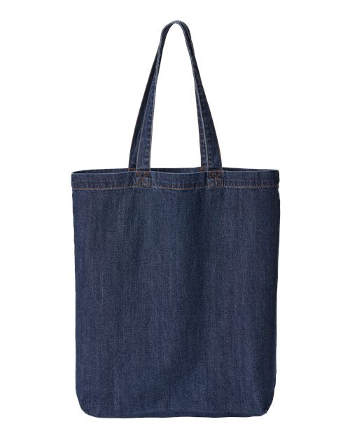 Liberty Bags Cotton Denim Gusseted Tote Bag 7761A