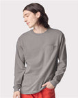 American Apparel Unisex Super Heavyweight Long Sleeve Pocket Tee 9410